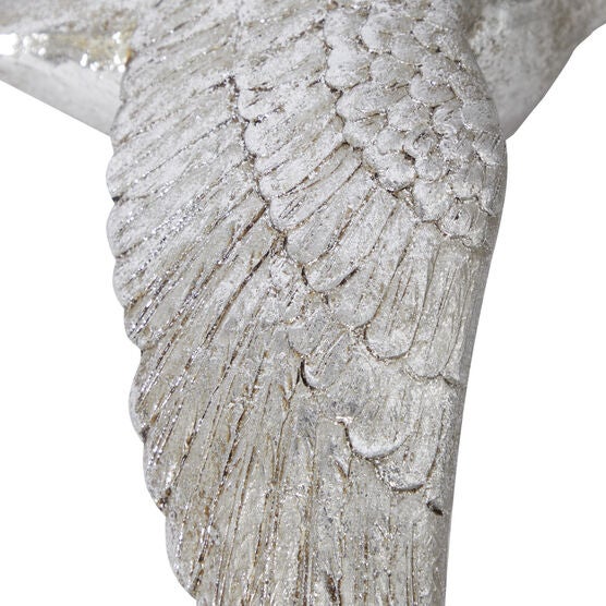 Set Of 3 Silver Polystone Coastal Birds Wall Décor, , alternate image number null