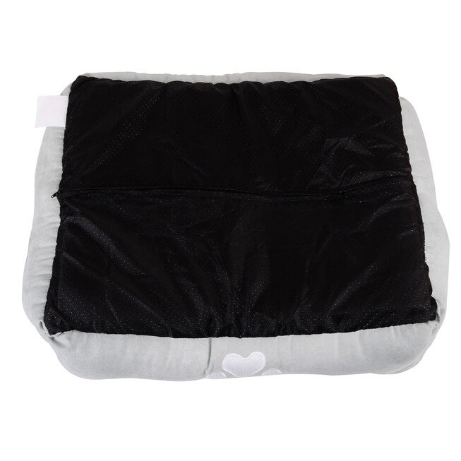 Orthopedic rectangle bolster Pet Bed,Dog Bed, super soft plush, Large 34x24 inches BLUE, , alternate image number 3