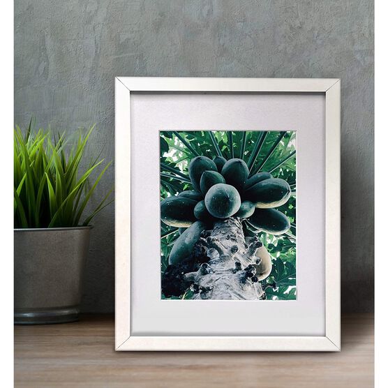 5X 7 Picture Frame W-Mat/8 X 10 Without Mat -Rustic Grey - 5 Units, , alternate image number null