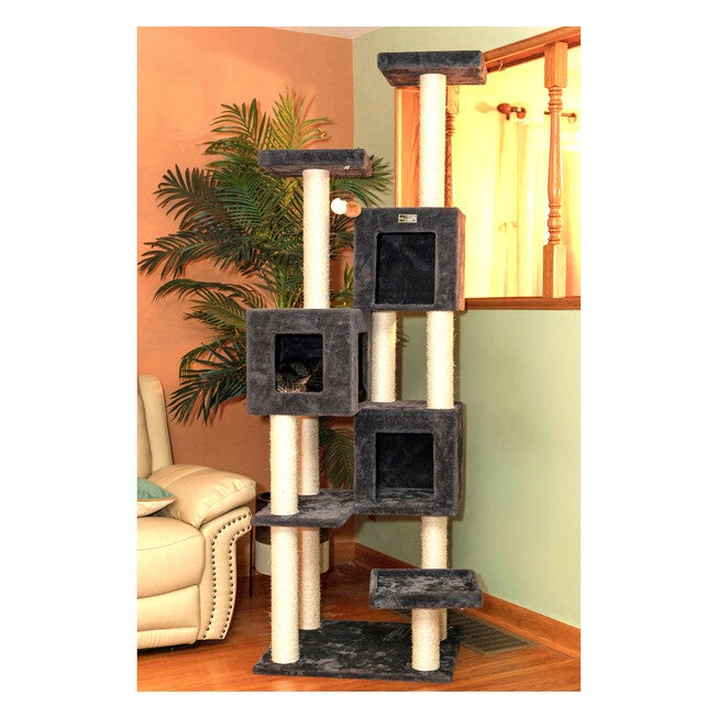 Armarkat Real Wood Griant Cat Tower With Condos For Multiple Cats A8104 Cat Tree, , alternate image number null