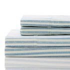 Bamboo Stripe Cotton Sheet Set, , on-hover image number 1