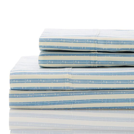 Bamboo Stripe Cotton Sheet Set, , on-hover image number null