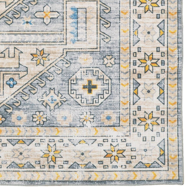 Washable Parson Grey/Beige Rug, , alternate image number 3