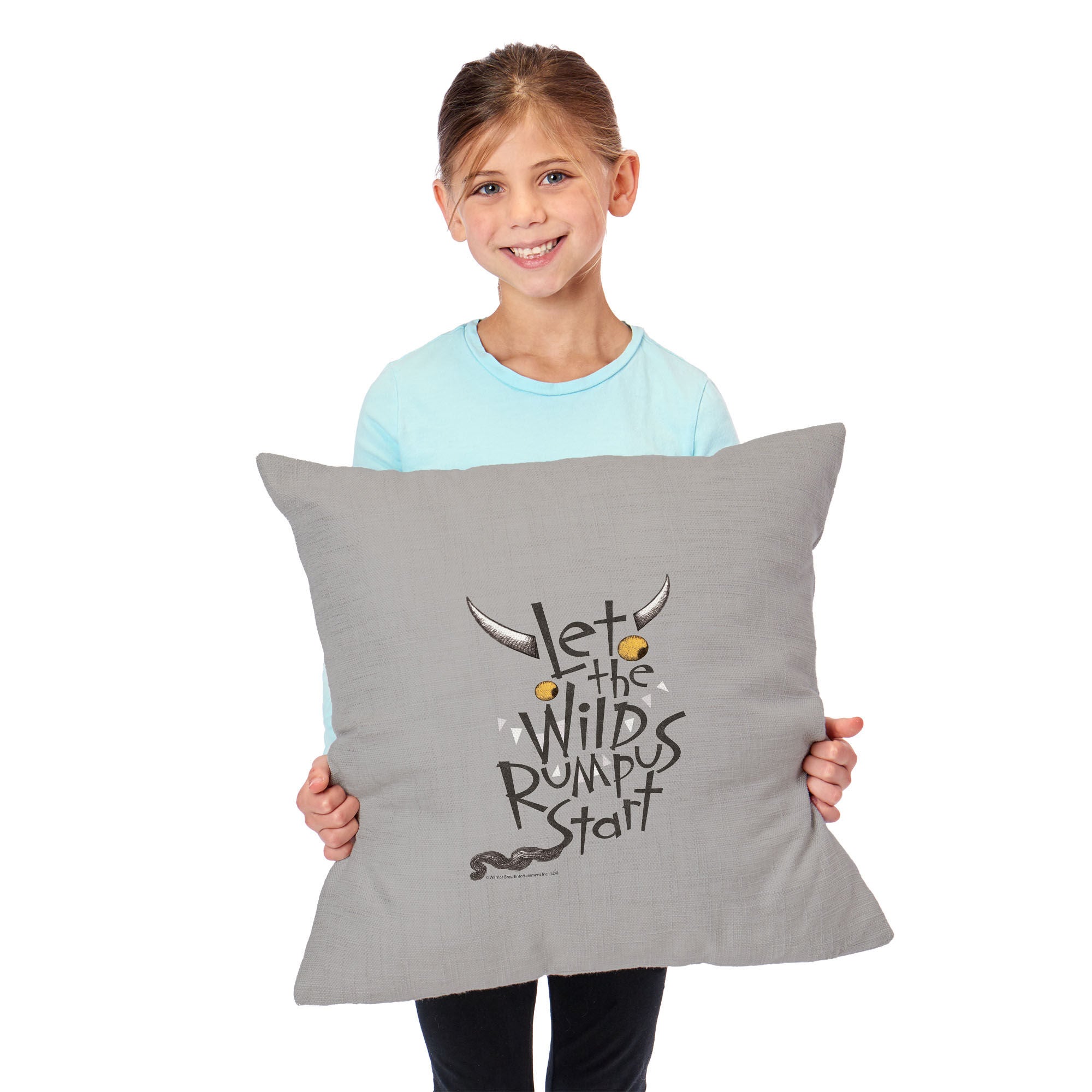 Warner Bros. Where the Wild Things Are Wild Rumpus Throw Pillow 18X18 Inches, GRAY, alternate image number 2