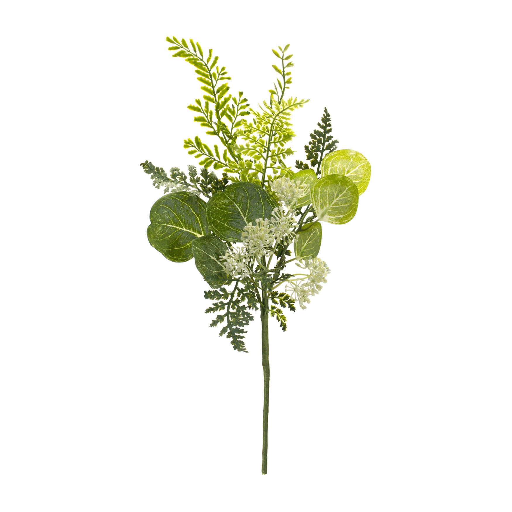 Fern And Eucalyptus Foliage Spray With Queen Anne Accent (Set Of 6), , on-hover image number 1
