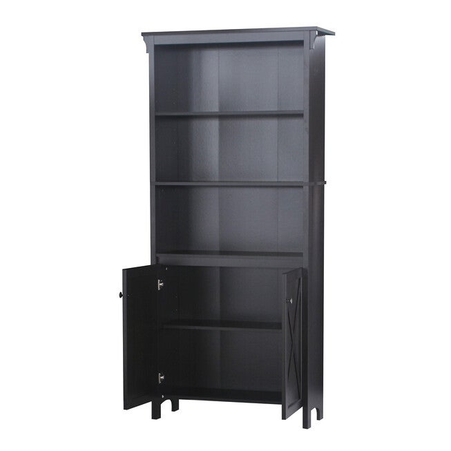Hawksbury Bookcase With 2 Door Bookcase, , alternate image number null
