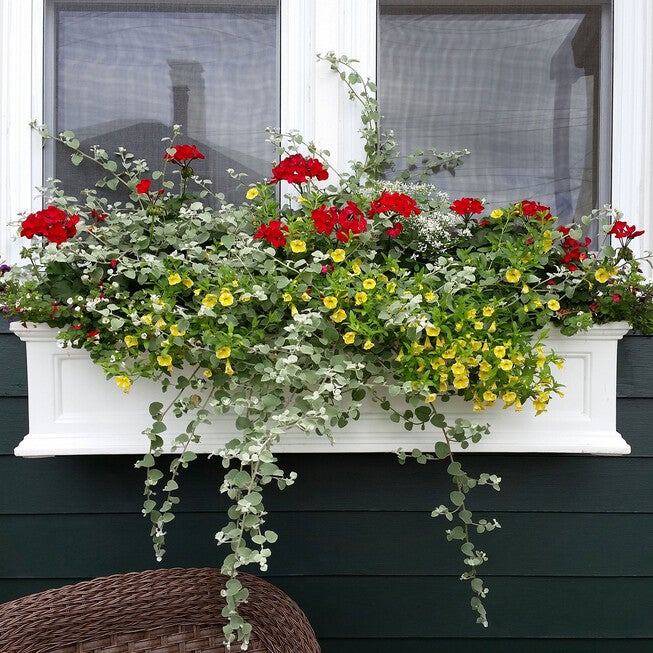 Fairfield 4FT Window Box, WHITE, hi-res image number null