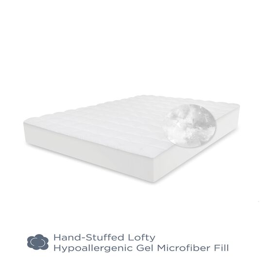 SensorPEDIC Luxury Top Loft Gel Fiber Mattress Pad, , alternate image number null