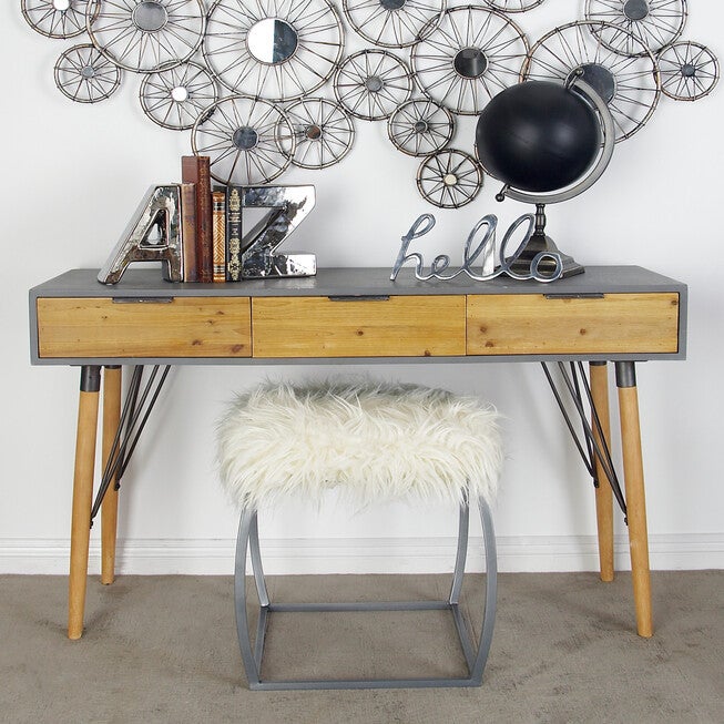 Brown Modern Wood Console Table, 30 x 48, , alternate image number 5