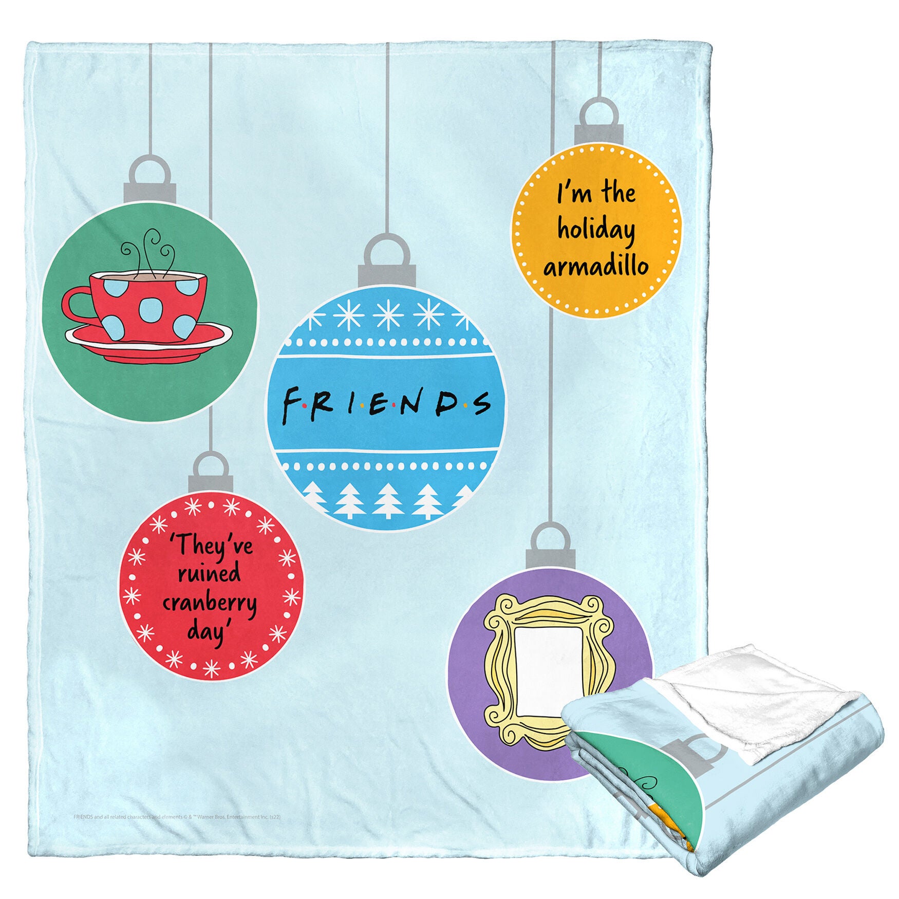 Wb Friends Quippy Ornaments Silk Touch Throw, O, hi-res image number 0
