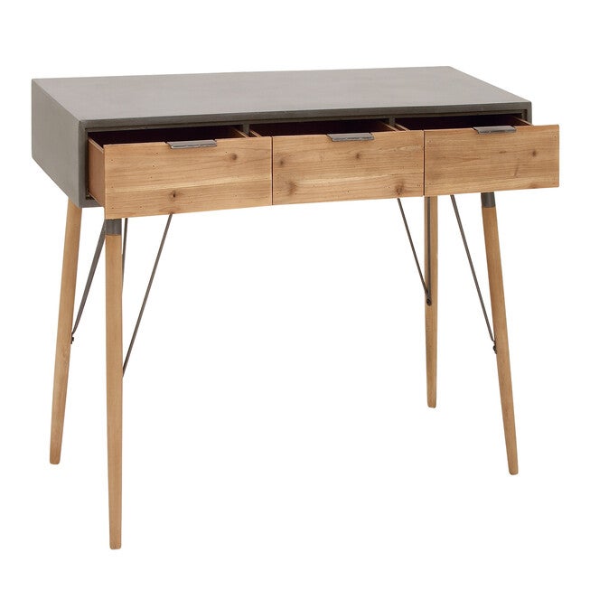 Brown Modern Wood Console Table, 30 x 48, , alternate image number 2