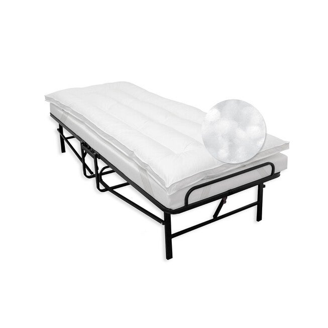 SensorPEDIC 2-Inch Down Alternative Fiber Cot Bed Topper with 100% Cotton Cover, , alternate image number null