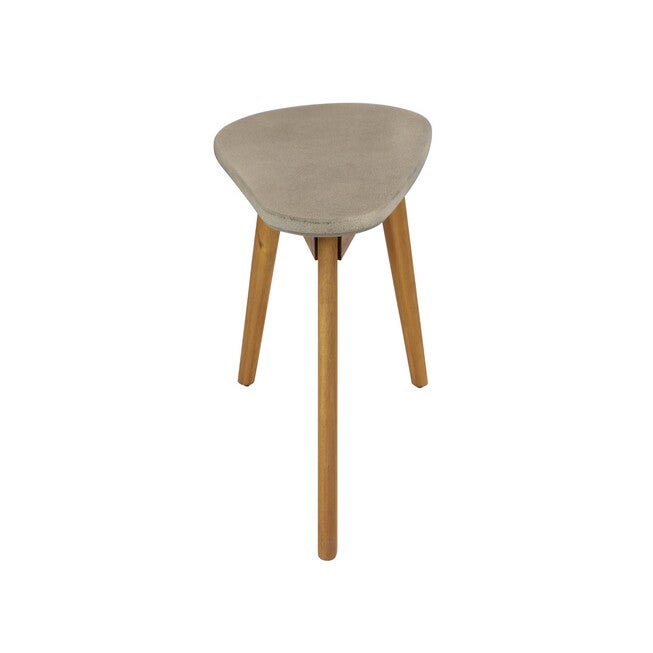Grey Resin Modern Outdoor Accent Table, , alternate image number null