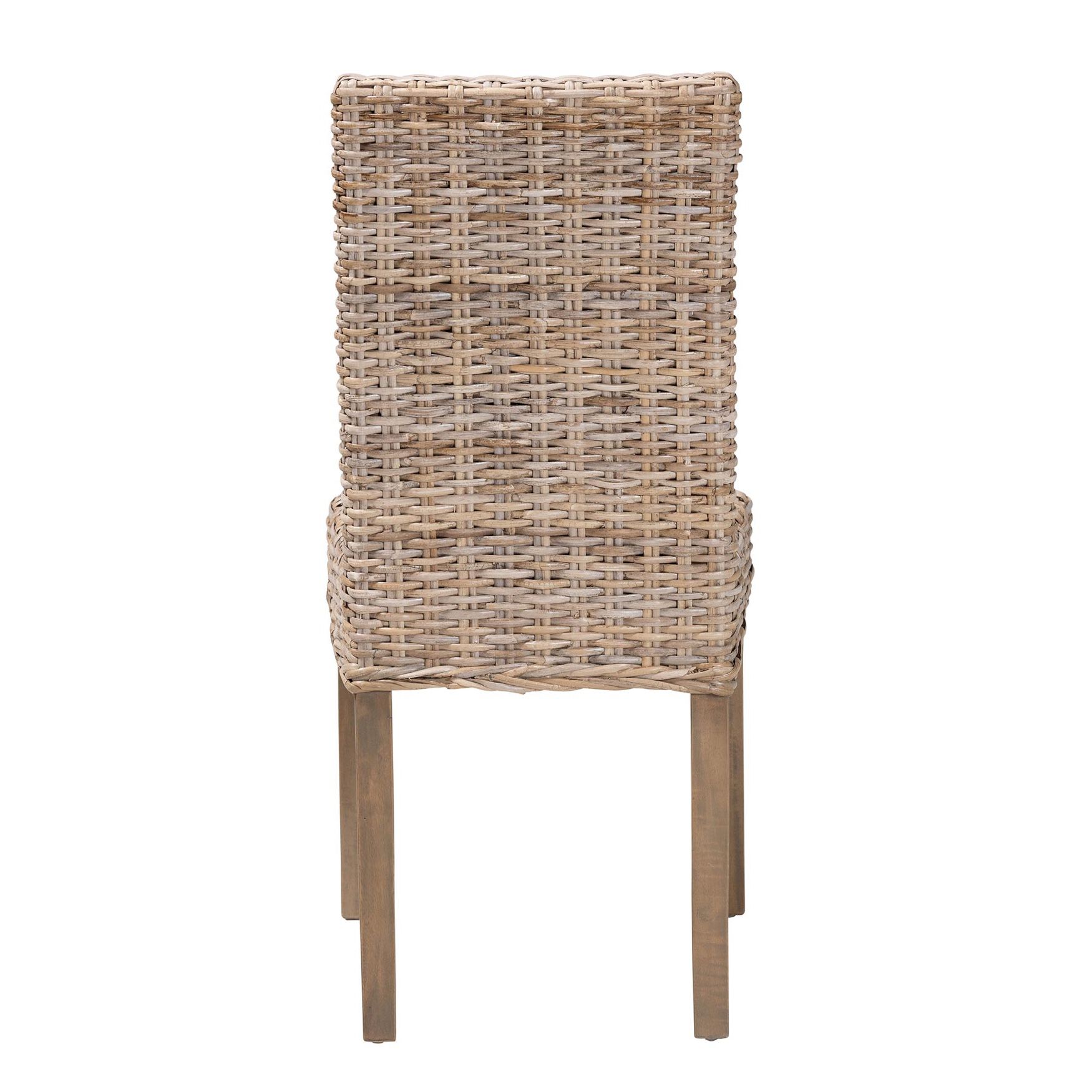 Nevina Bohemian Grey Kubu Rattan and Mango Wood Dining Chair, , alternate image number 9
