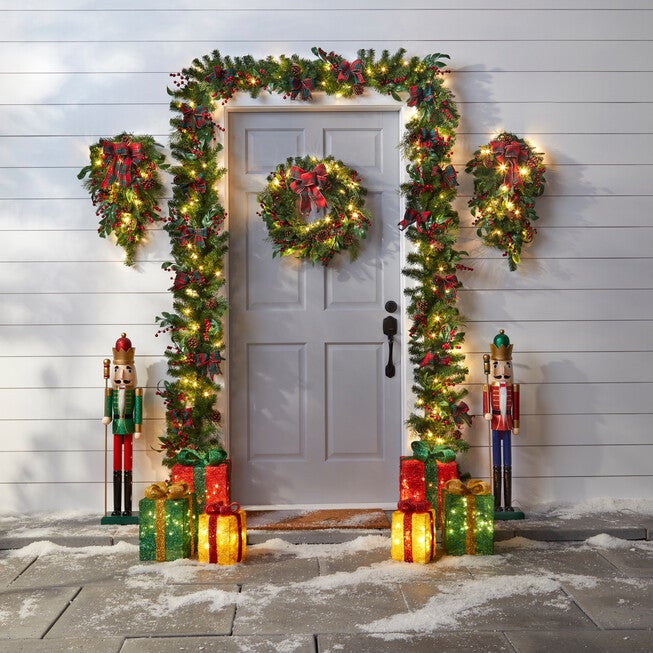 22 inches Pre-Lit Celeste Wreath, , on-hover image number null