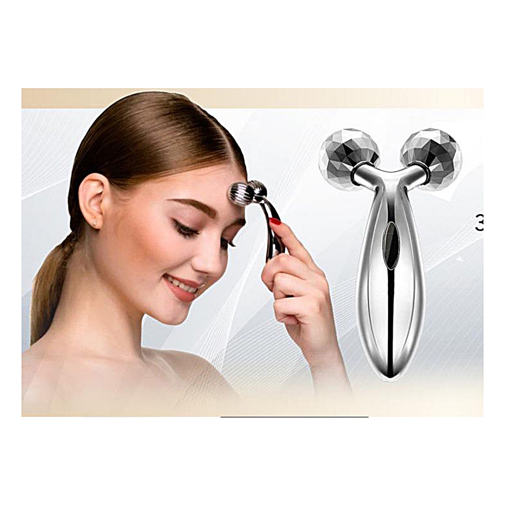 3D Platinum Roller Beauty Tools, , on-hover image number 1