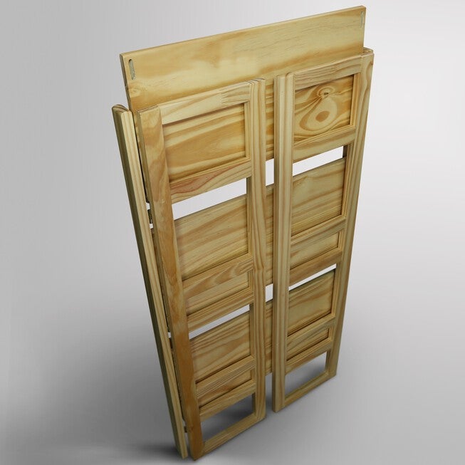 3-Shelf Folding Student Bookcase 20.75 inches Wide-Natural, , alternate image number null