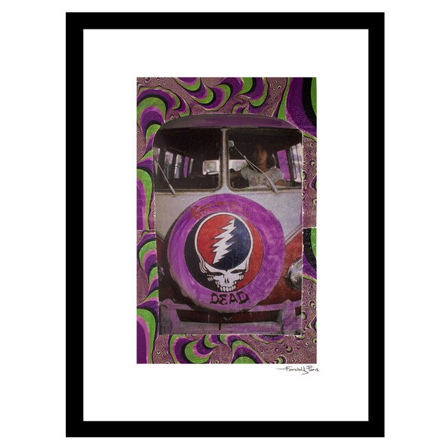 Grateful Dead Psychedelic - Purple / Green - 14x18 Framed Print, PURPLE GREEN, hi-res image number 0