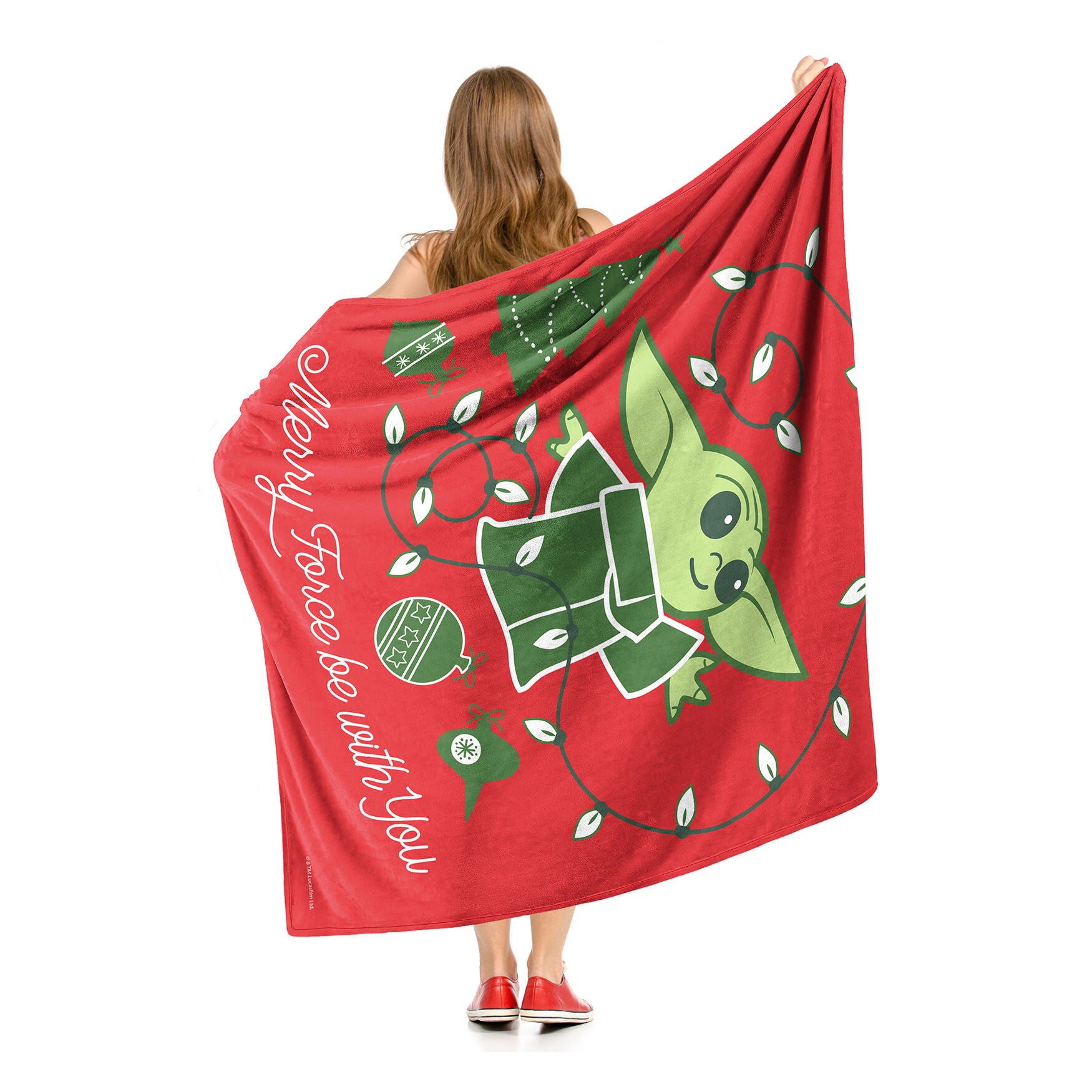 Star Wars: The Mandalorian Merry Force Silk Touch Throw Blanket, , alternate image number 5