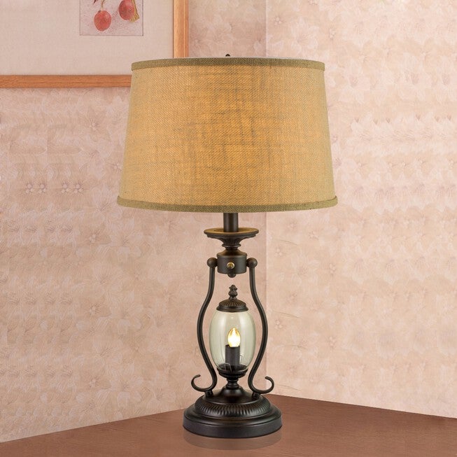 Black Metal 25.5 inches Table Lamp, , on-hover image number null