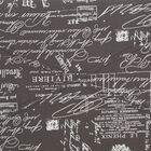 Stephanie Ottoman Grey Linen With Script, , alternate image number null
