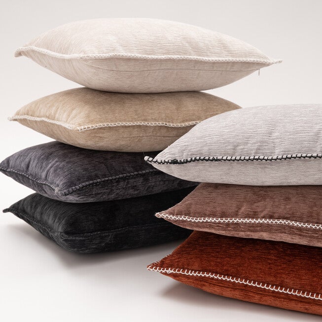Junoesque Solid Chenille Square Pillow, , alternate image number null