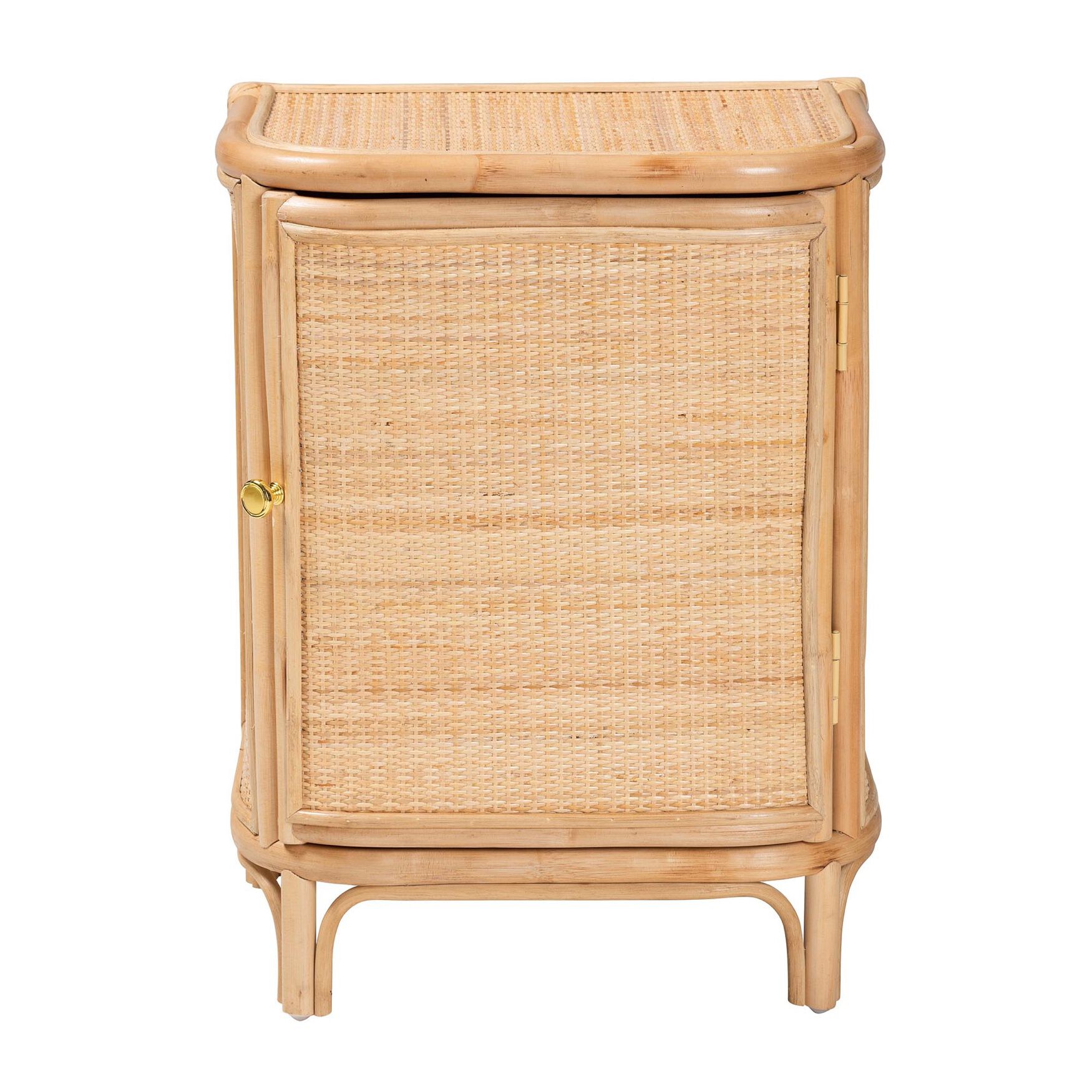 Kiara Bohemian Natural Rattan Nightstand, , alternate image number 8