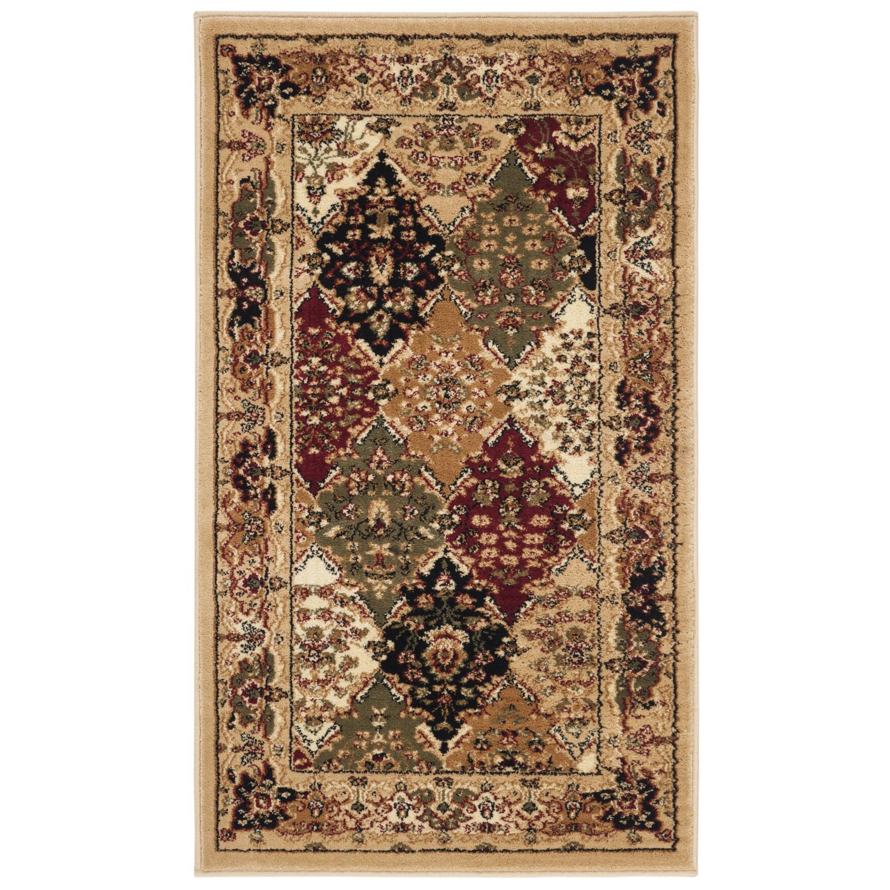 Lyndhurst 221 Multi / Beige 2'-3 inches X 4' Accent Rug, MULTI BEIGE, hi-res image number 0