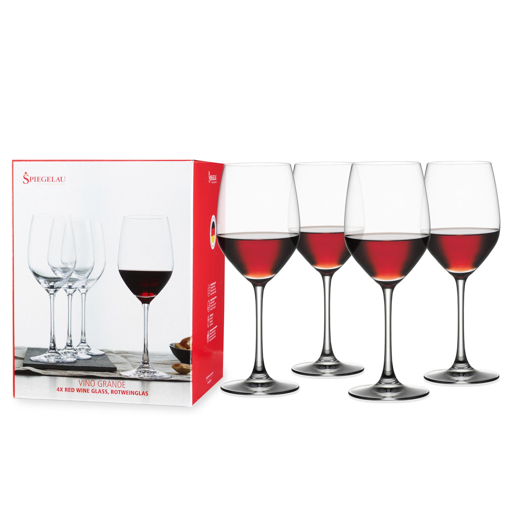 15 Oz Vino Grande Red Wine Set (Set Of 4), CLEAR, hi-res image number 0