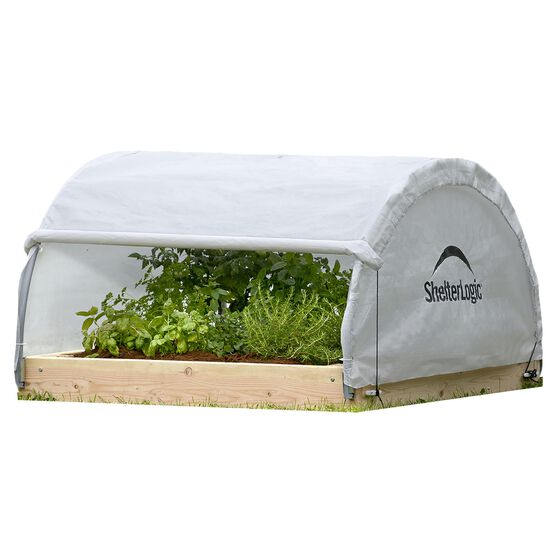 GrowIT Backyard Raised Bed Round 4 x 4 ft. Greenhouse, CLEAR, hi-res image number null