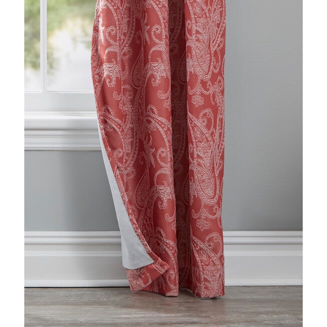 Sun Zero® Pedra Paisley Embroidery Back Tab Curtain Panel, , alternate image number null