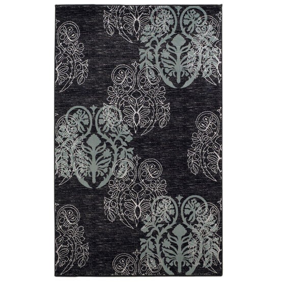 Milan Black 2'X3' Area Rug, BLACK, hi-res image number null