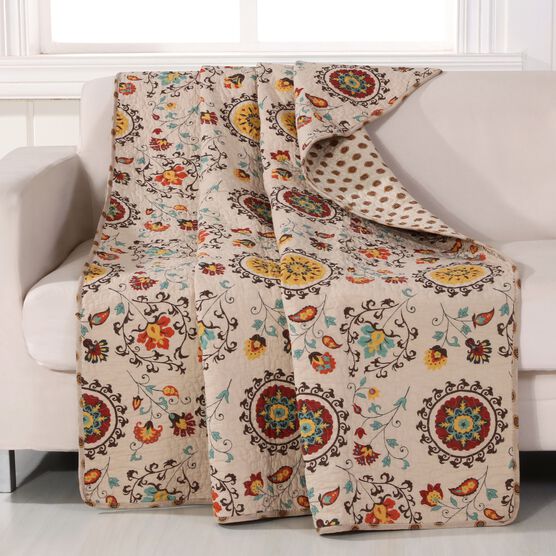 Andorra Quilted Throw Blanket, MULTI, hi-res image number null
