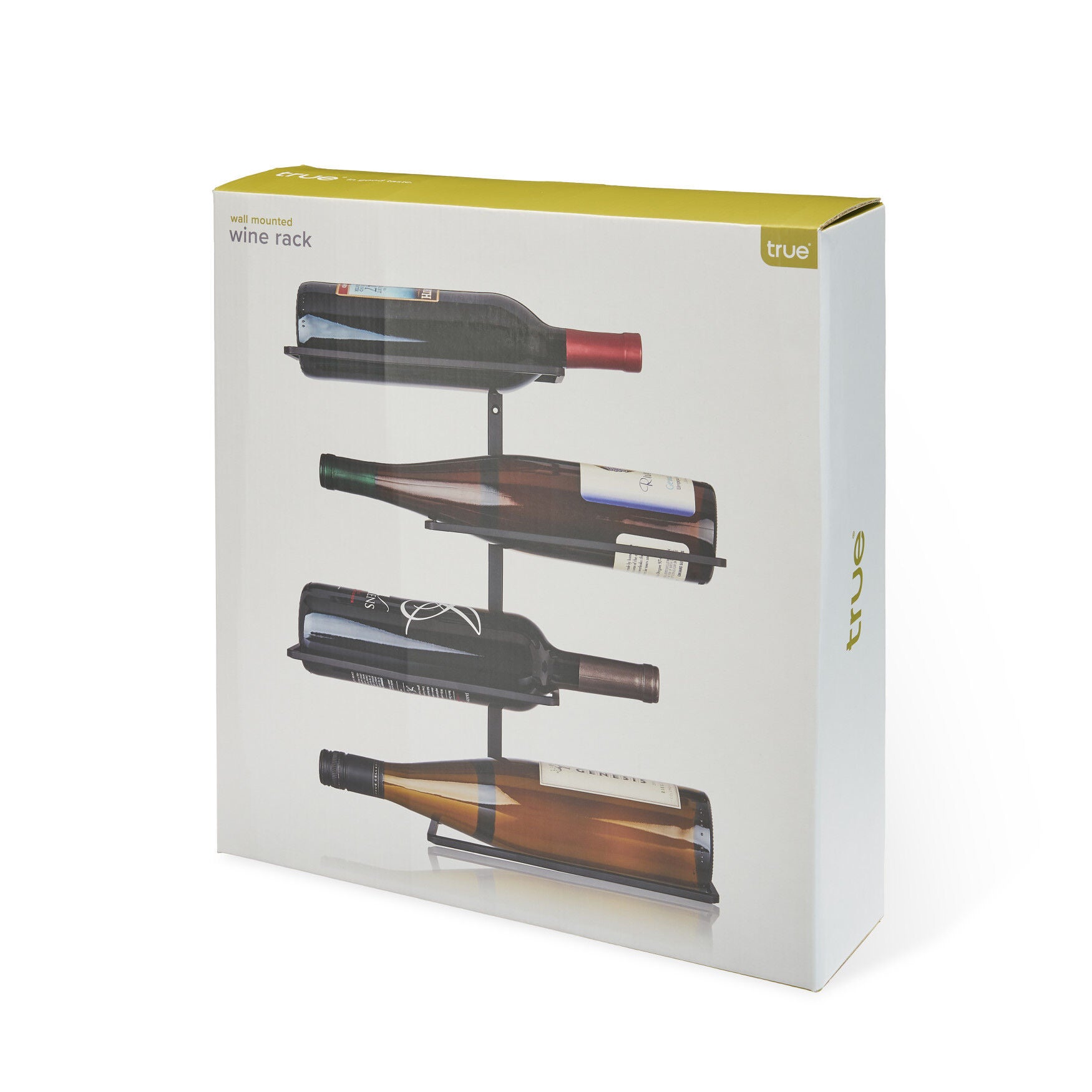 Four Bottle Wall Mounted Wine Rack By True, , alternate image number 3
