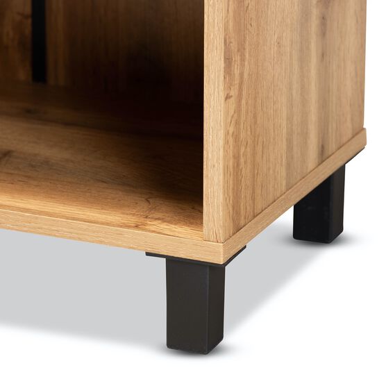 Rossin Wood 2-Door Entryway Shoe Storage Cabinet W Bottom Shelf Furniture, , alternate image number null