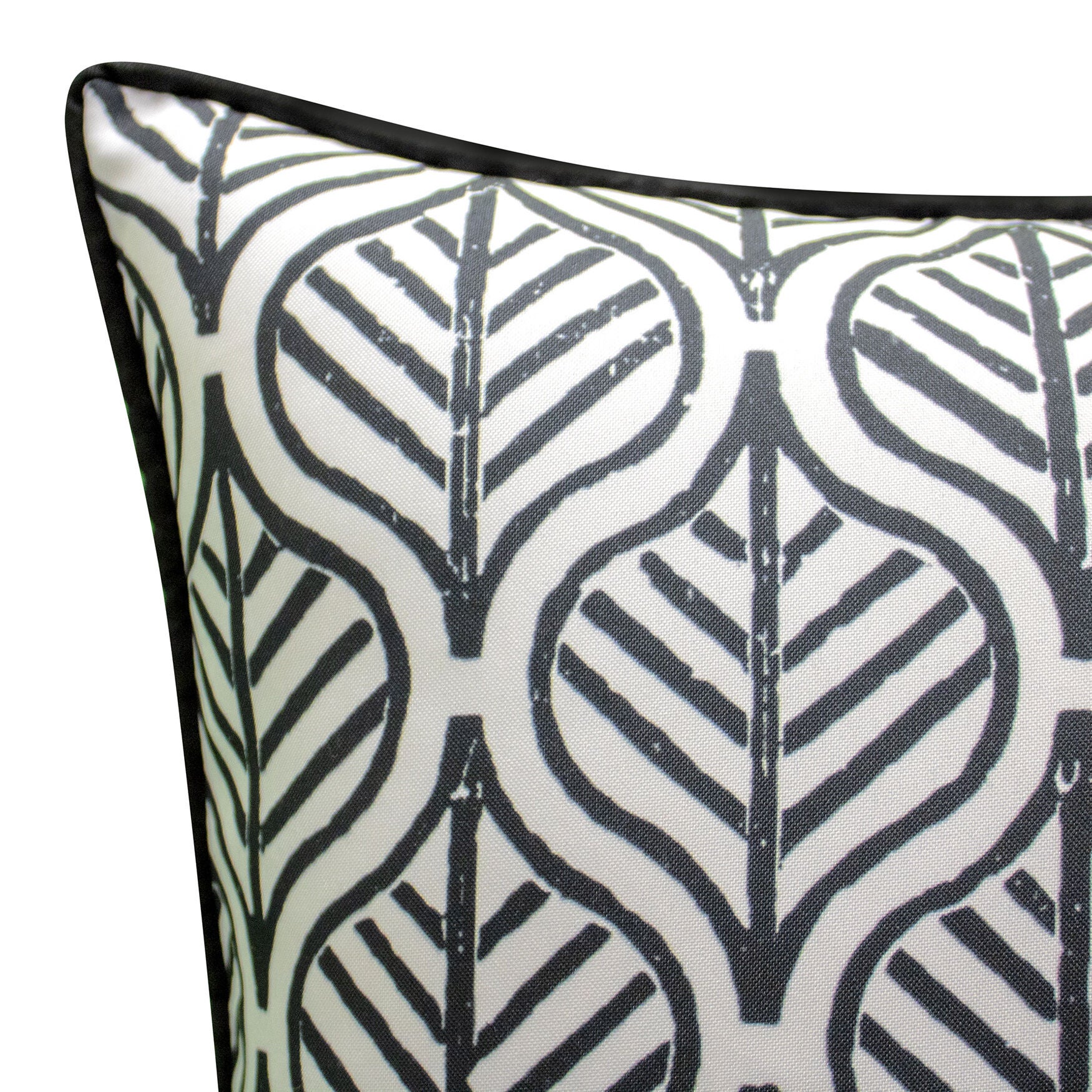 Indoor/Outdoor Reversible Antique Tile Print Decorative Throw Pillow 18X18, Leaf Multi, , alternate image number 9