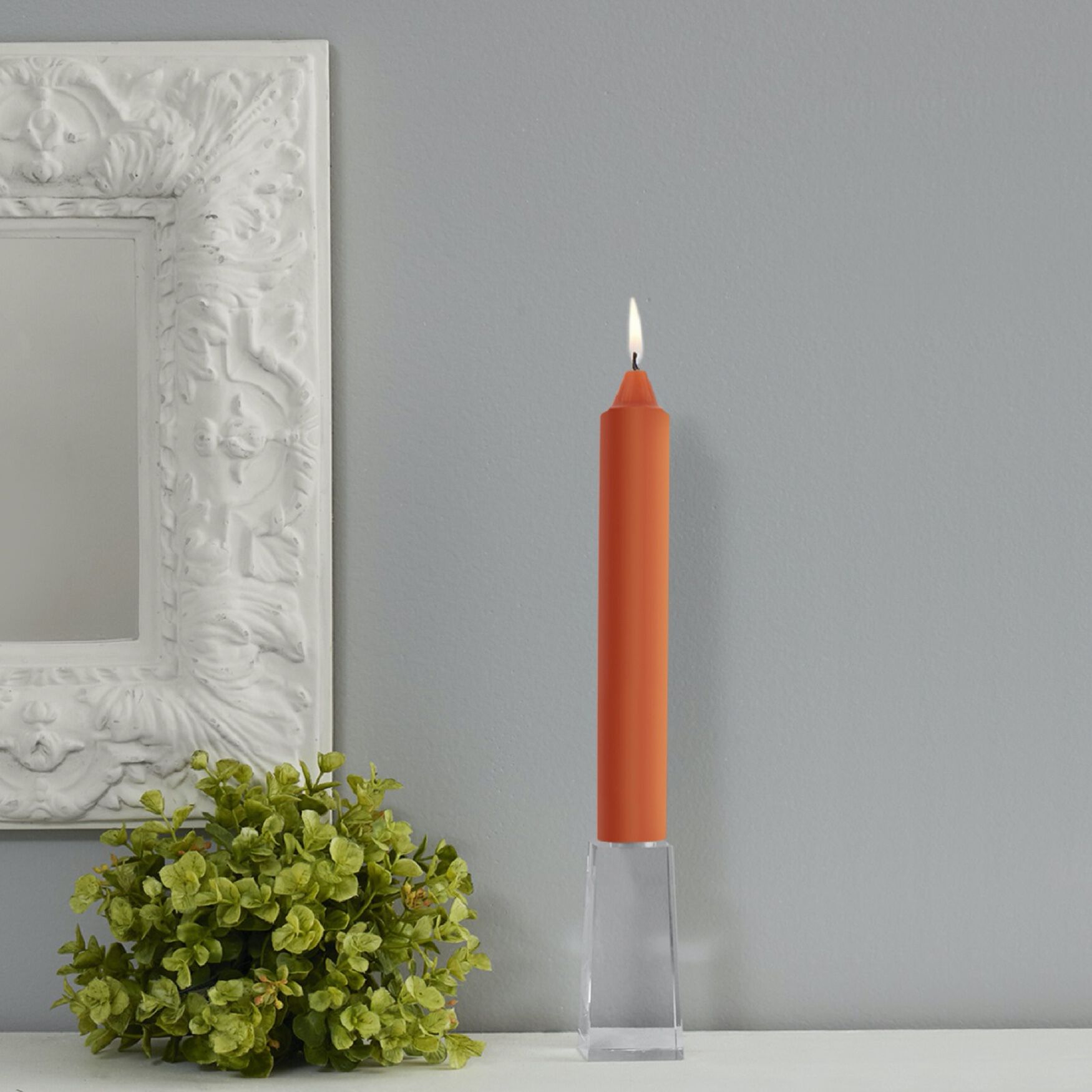 Smooth Collenette 9 inch Rust Unscented Taper Candle, Box of 4, , on-hover image number 1