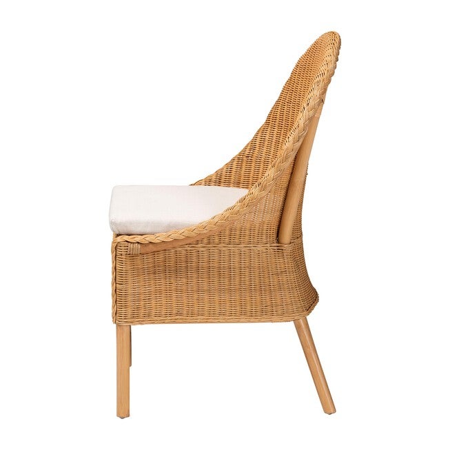 Camelia Bohemian Light Honey Rattan Dining Chair, LIGHT, alternate image number null