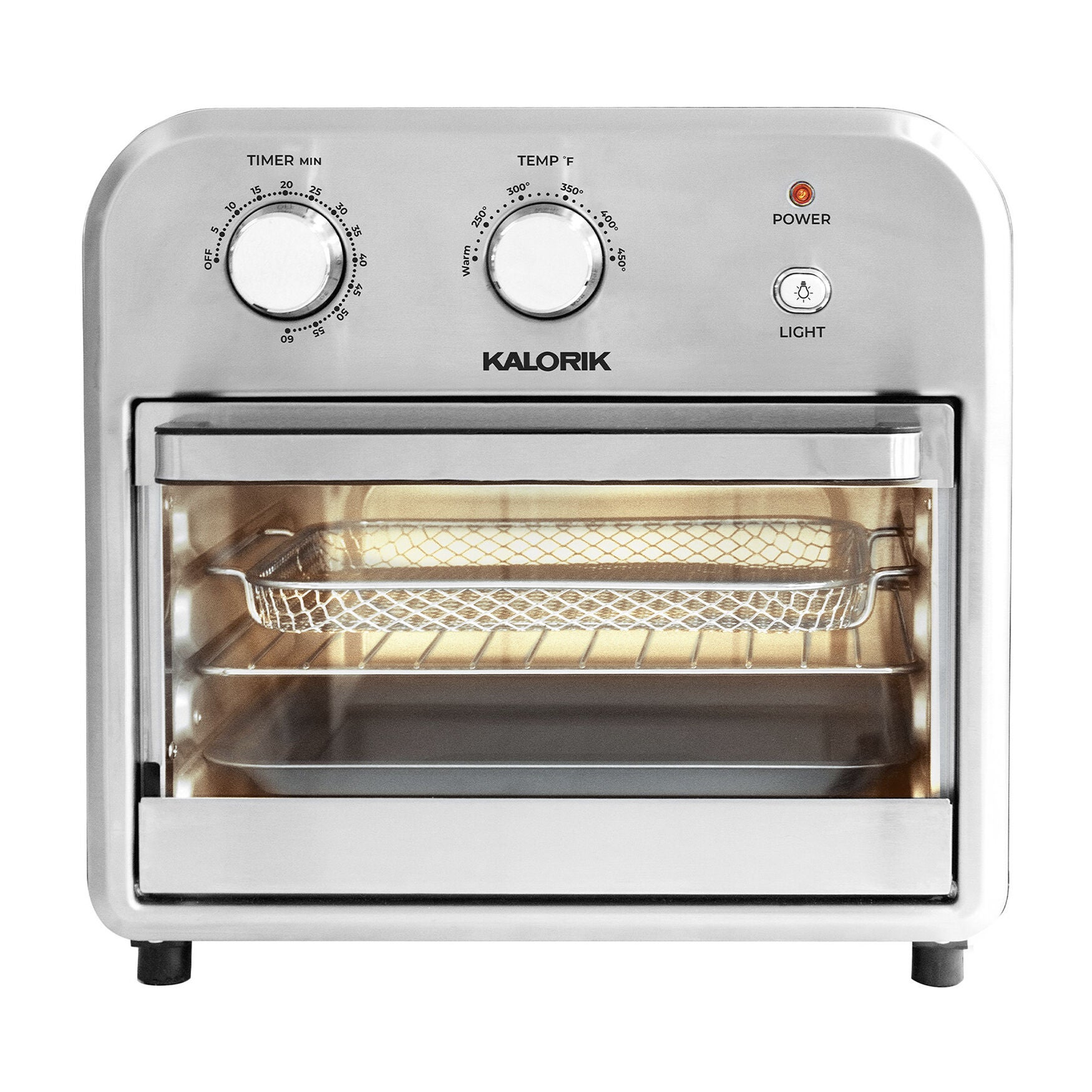 Kalorik 12 Quart Air Fryer Oven, Black/Stainless Steel, , alternate image number 2