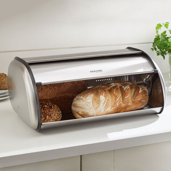Stainless Steel Bread Box, STAINLESS, hi-res image number null