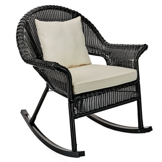 Roma All-Weather Rocking Chair, BLACK Roma All-Weather Rocking Chair, BLACK