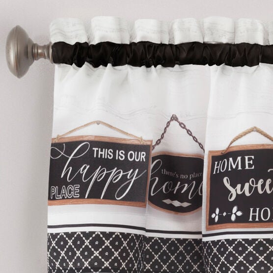Modern Farmhouse Tier and Valance Window Curtain Set, , alternate image number null