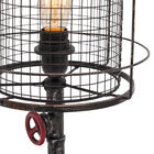 Set Of 2 Red Metal Industrial Accent Lamp, , alternate image number 2