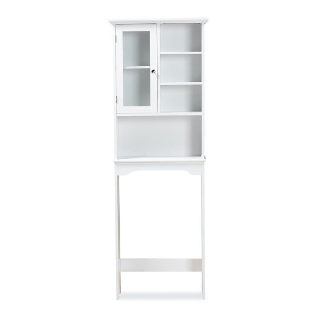 Campbell Wood Over The Toilet Bathroom Storage Cabinet Furniture, , alternate image number null