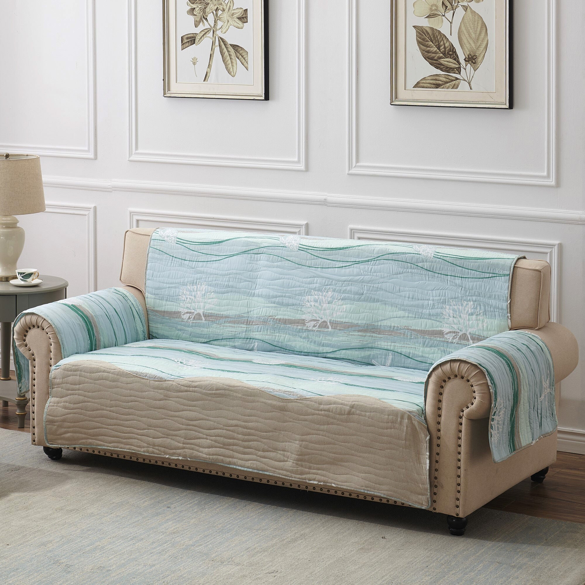 Maui Sofa Quilted Furniture Protector, MULTI, hi-res image number 0