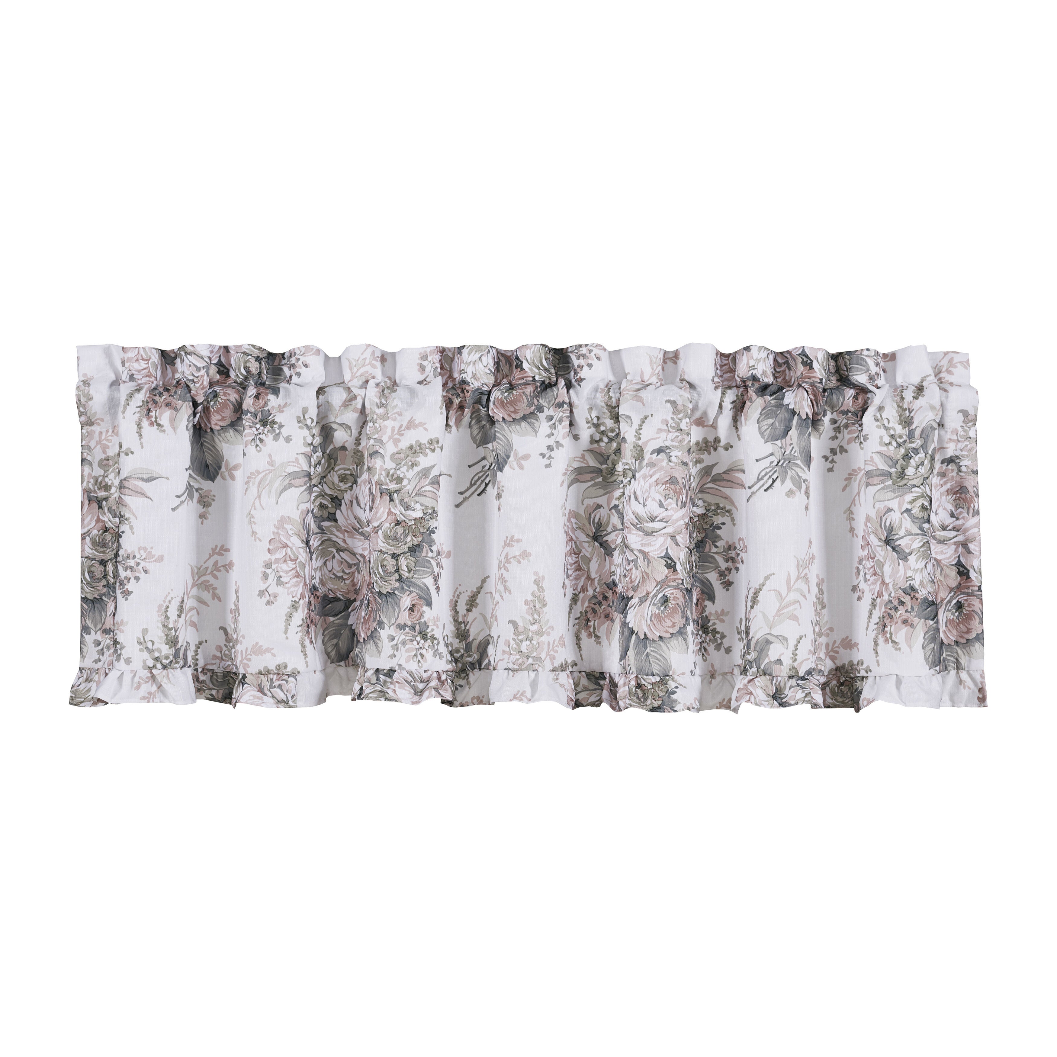 Estelle Blush Window Straight Valance, BLUSH, alternate image number 1