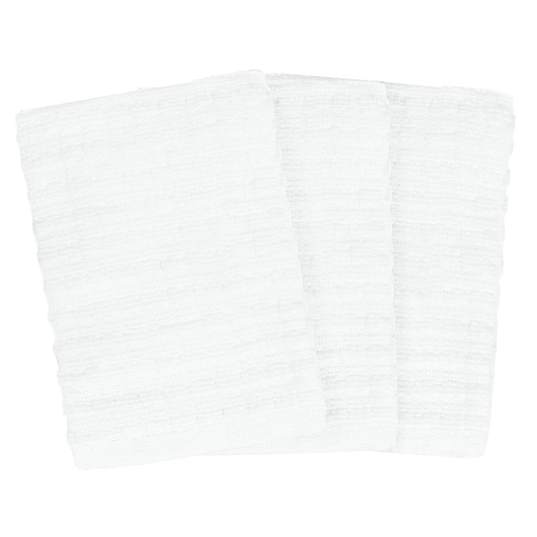 Royale 3Pk Solid Dish Cloth, WHITE, hi-res image number 0