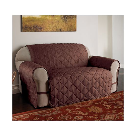 Microfiber Ultimate Loveseat Furniture Slipcover, CHOCOLATE, hi-res image number null