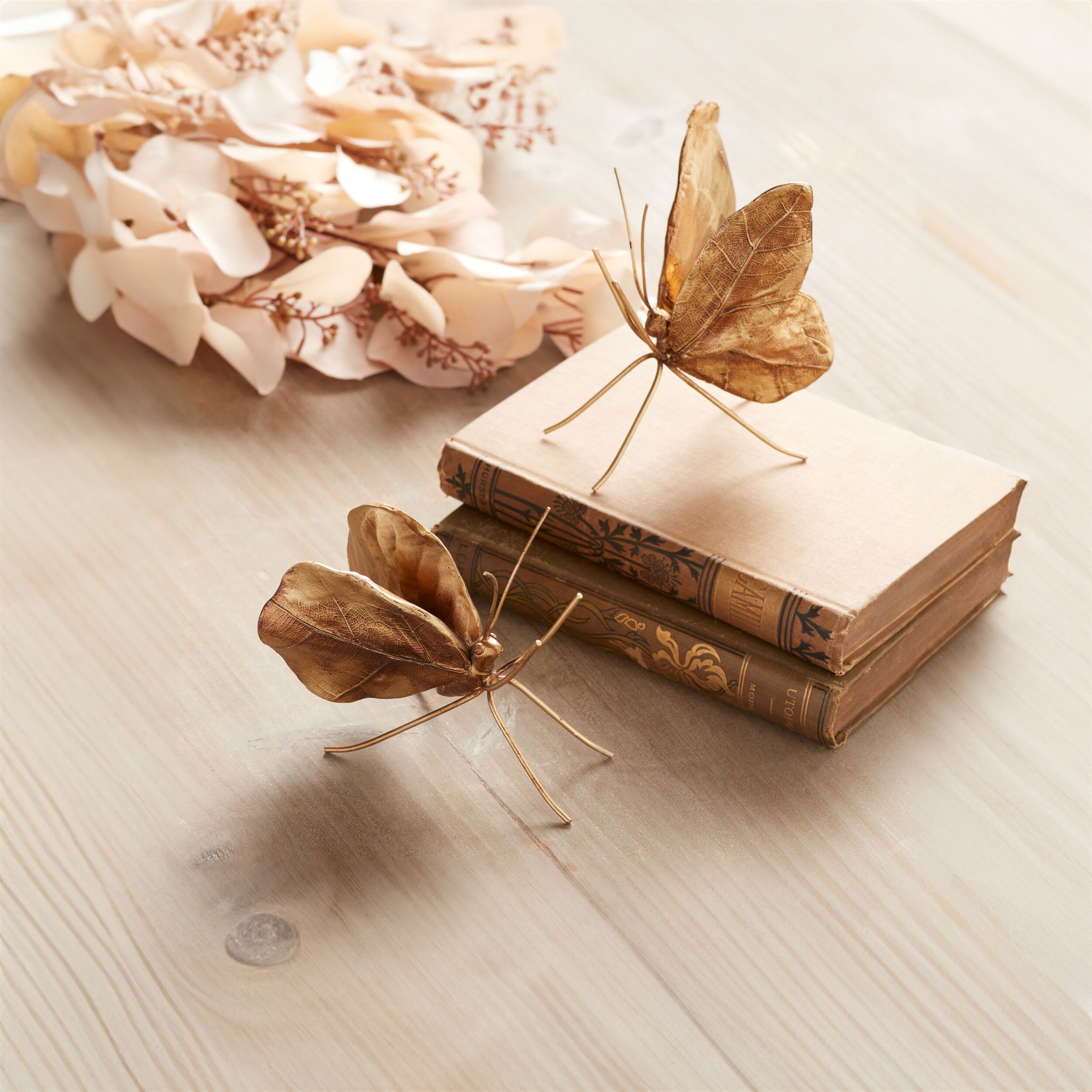 Leaf Butterfly Shelf Sitter (Set of 2), GOLD, alternate image number 5