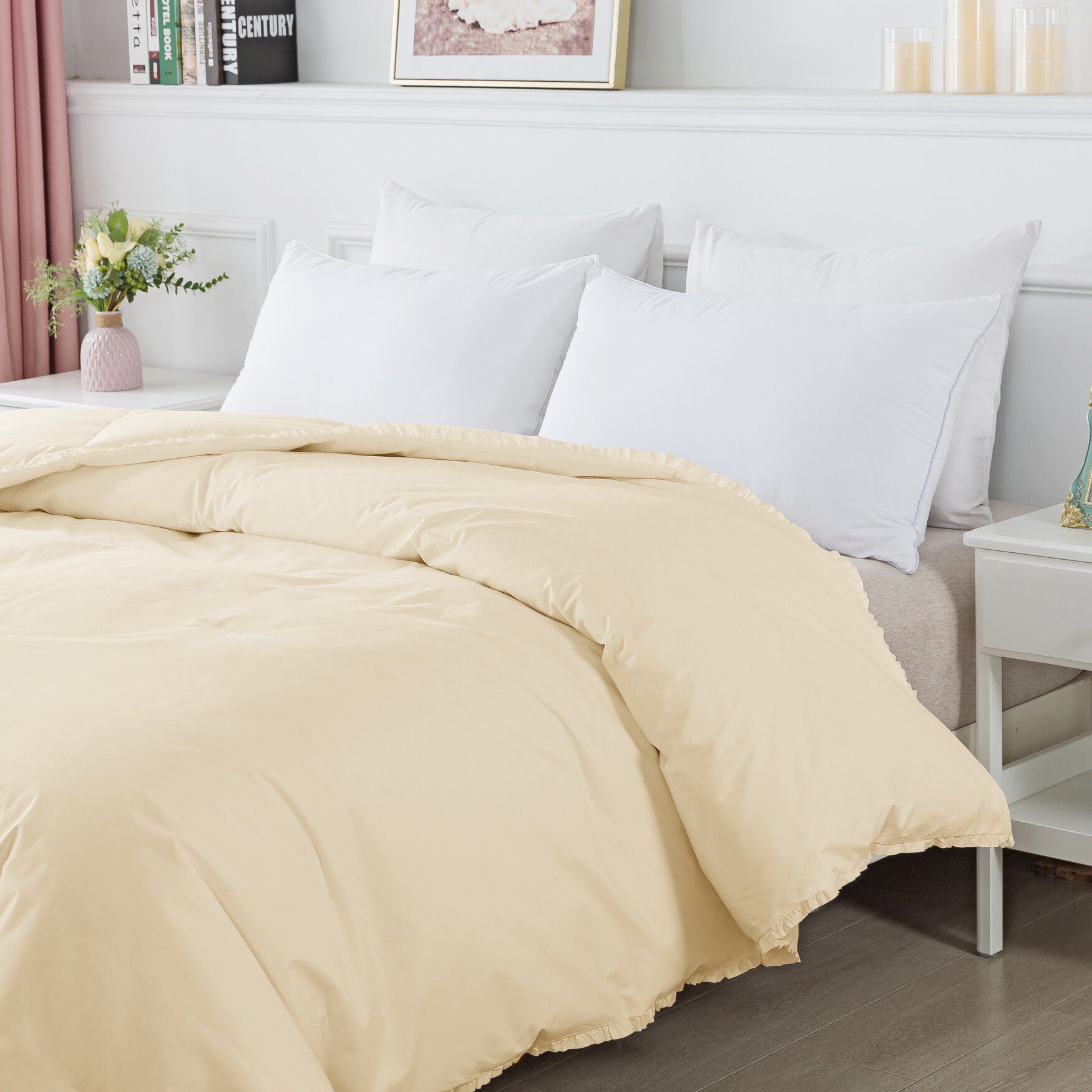 Ruffled Edge Down Comforter , , alternate image number 3